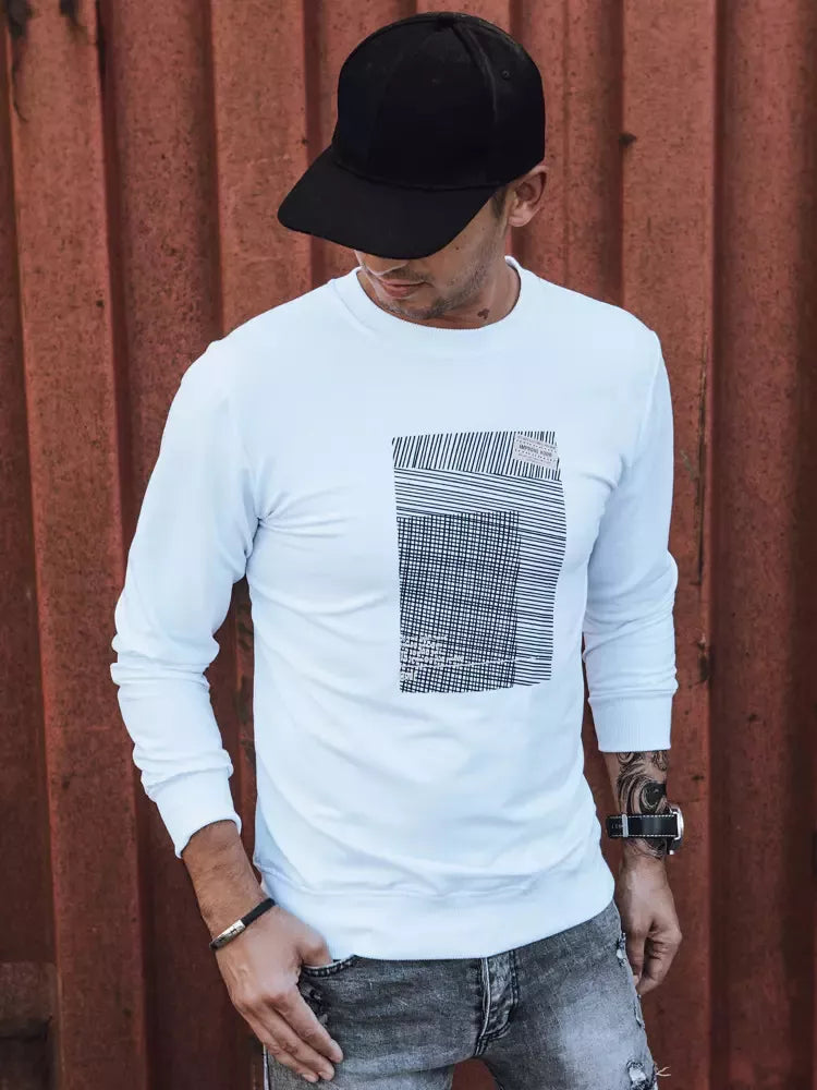 Baltas vyriškas džemperis Sovel