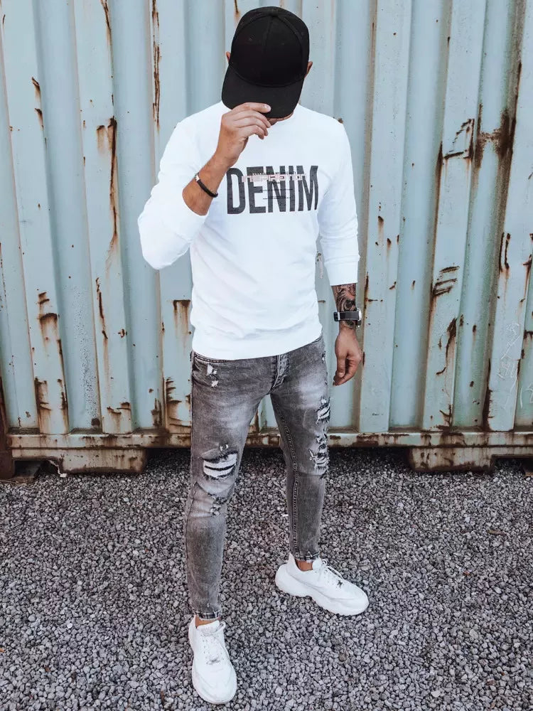 Baltas vyriškas džemperis Vovek