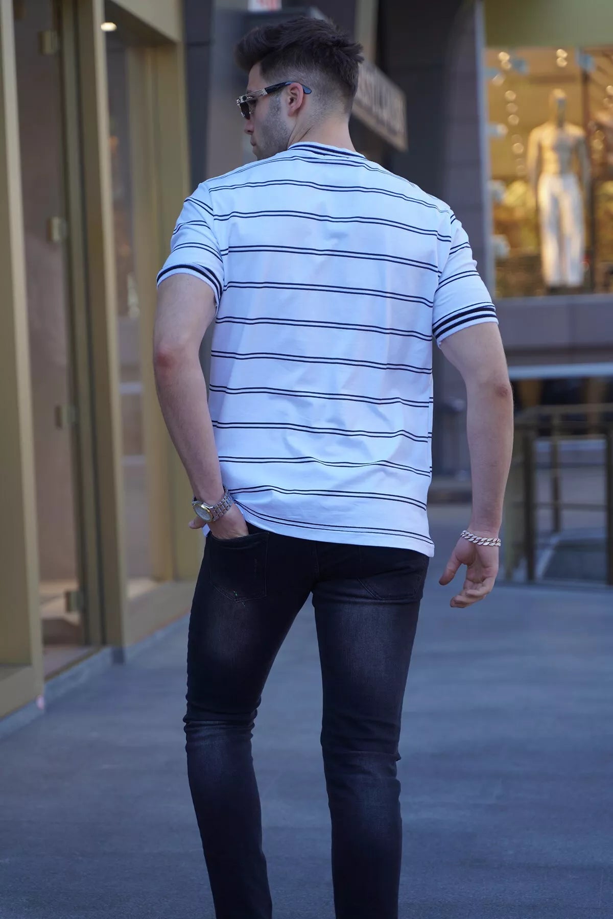 Balti vyriški marškinėliai Anomi