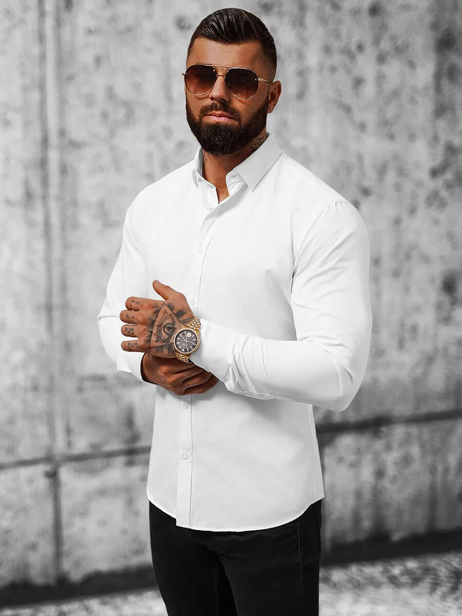 Balti vyriški marškiniai Firol