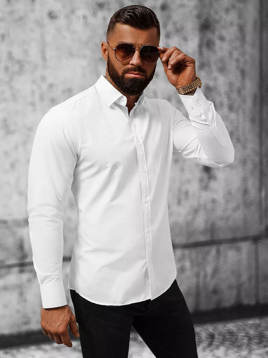 Balti vyriški marškiniai Firol