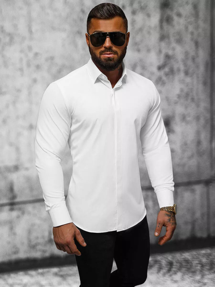 Balti vyriški marškiniai Fulio