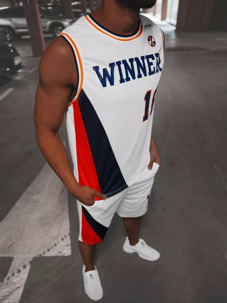 Baltas vyriškas sportinis kostiumas Winner