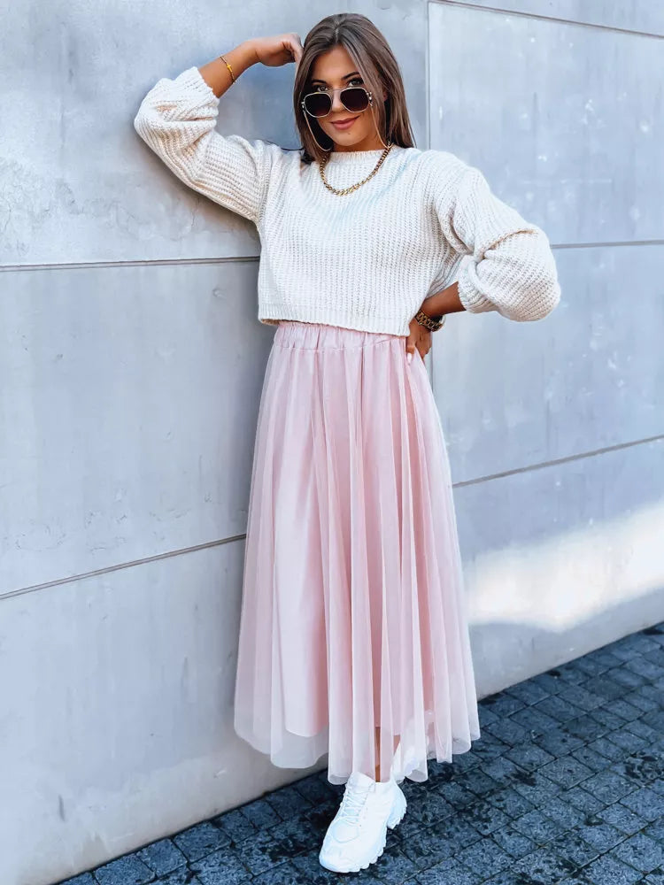 Smėlio spalvos megztinis Blis