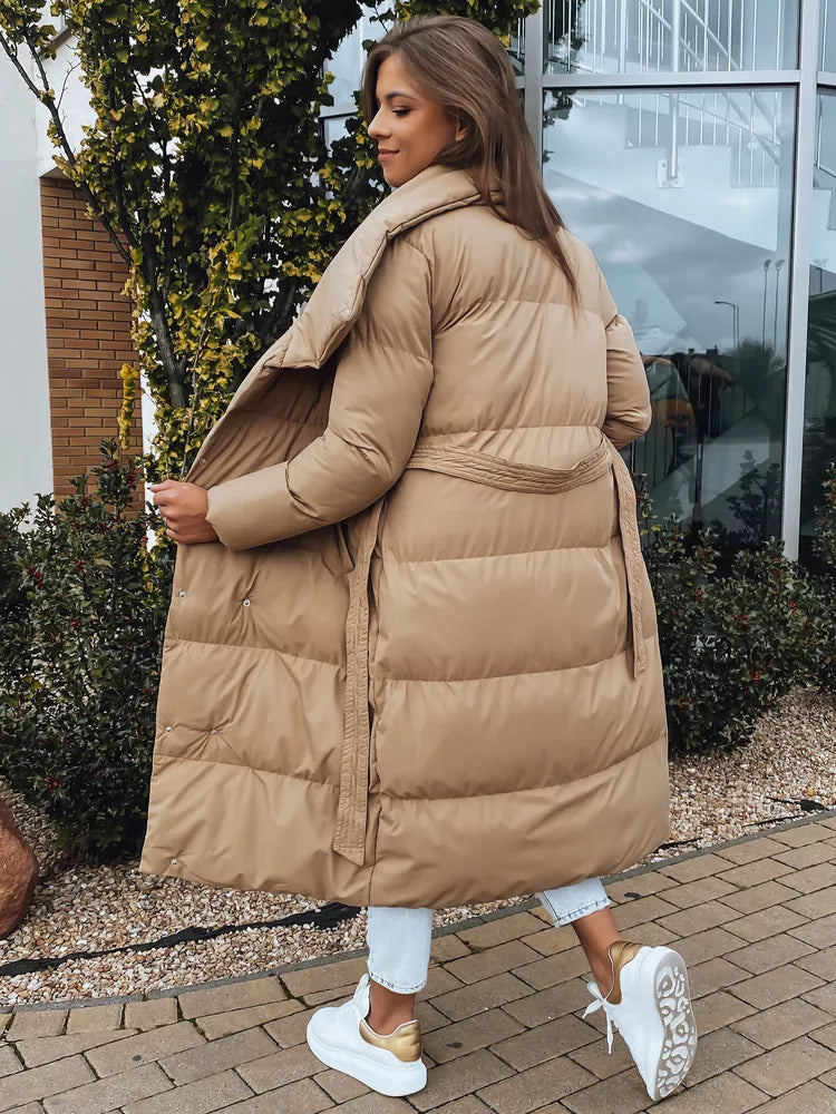 Smėlio spalvos moteriška dygsniuota striukė Favi