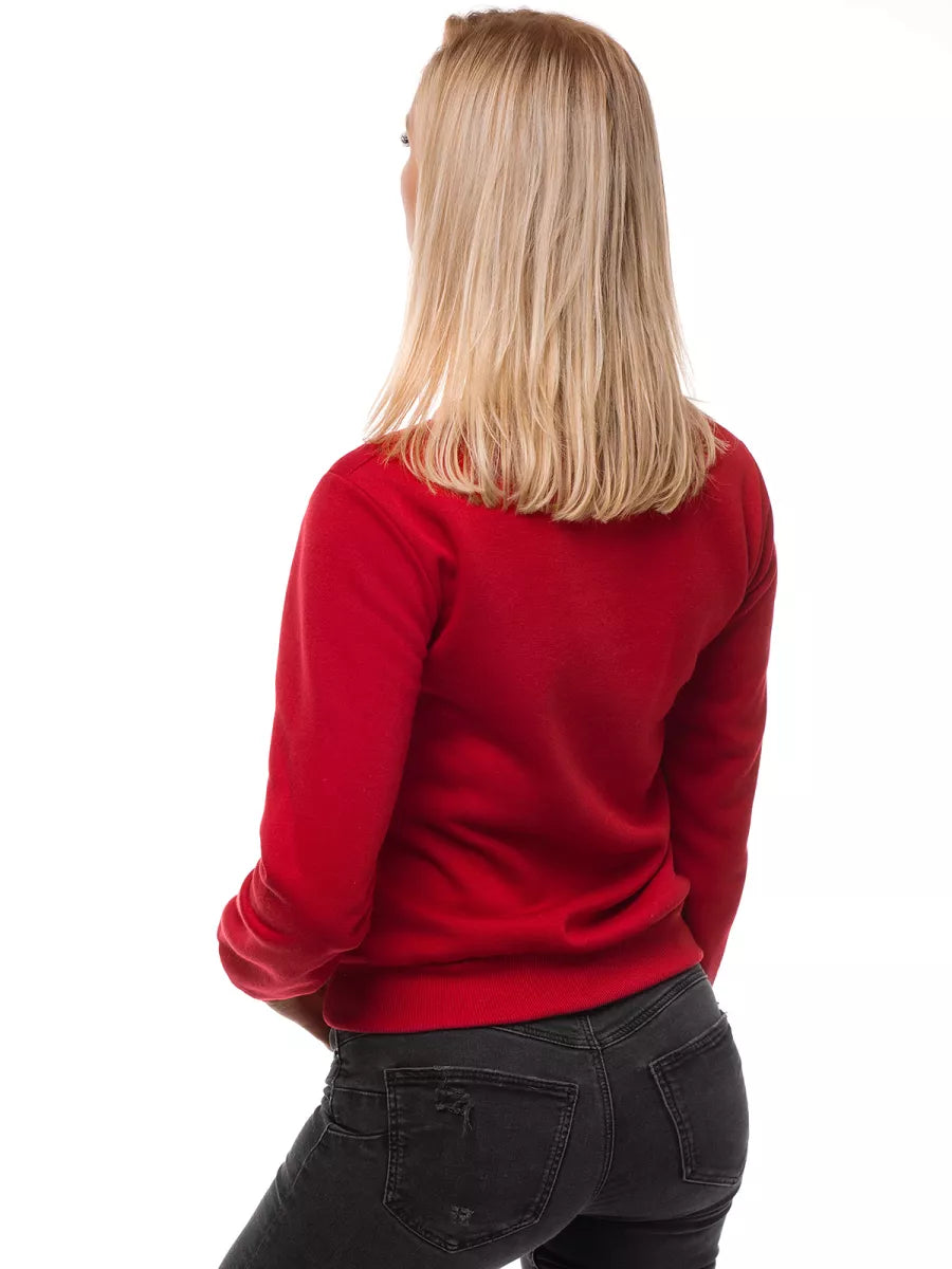 Moteriškas bordo džemperis Kober