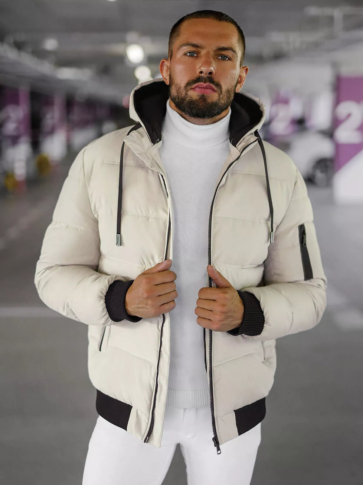 Vyriška rusva žieminė striukė Rock