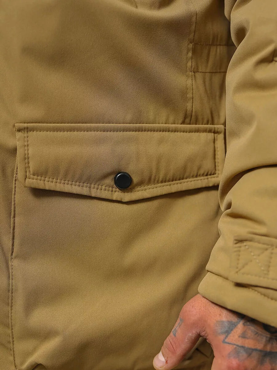 Vyriška ruda žieminė striukė zolo