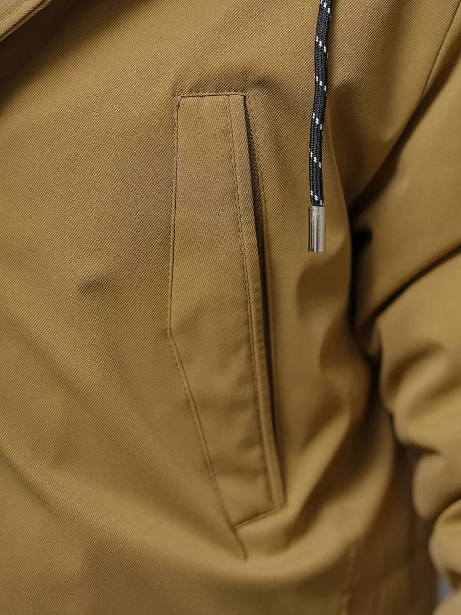 Vyriška ruda žieminė striukė zolo