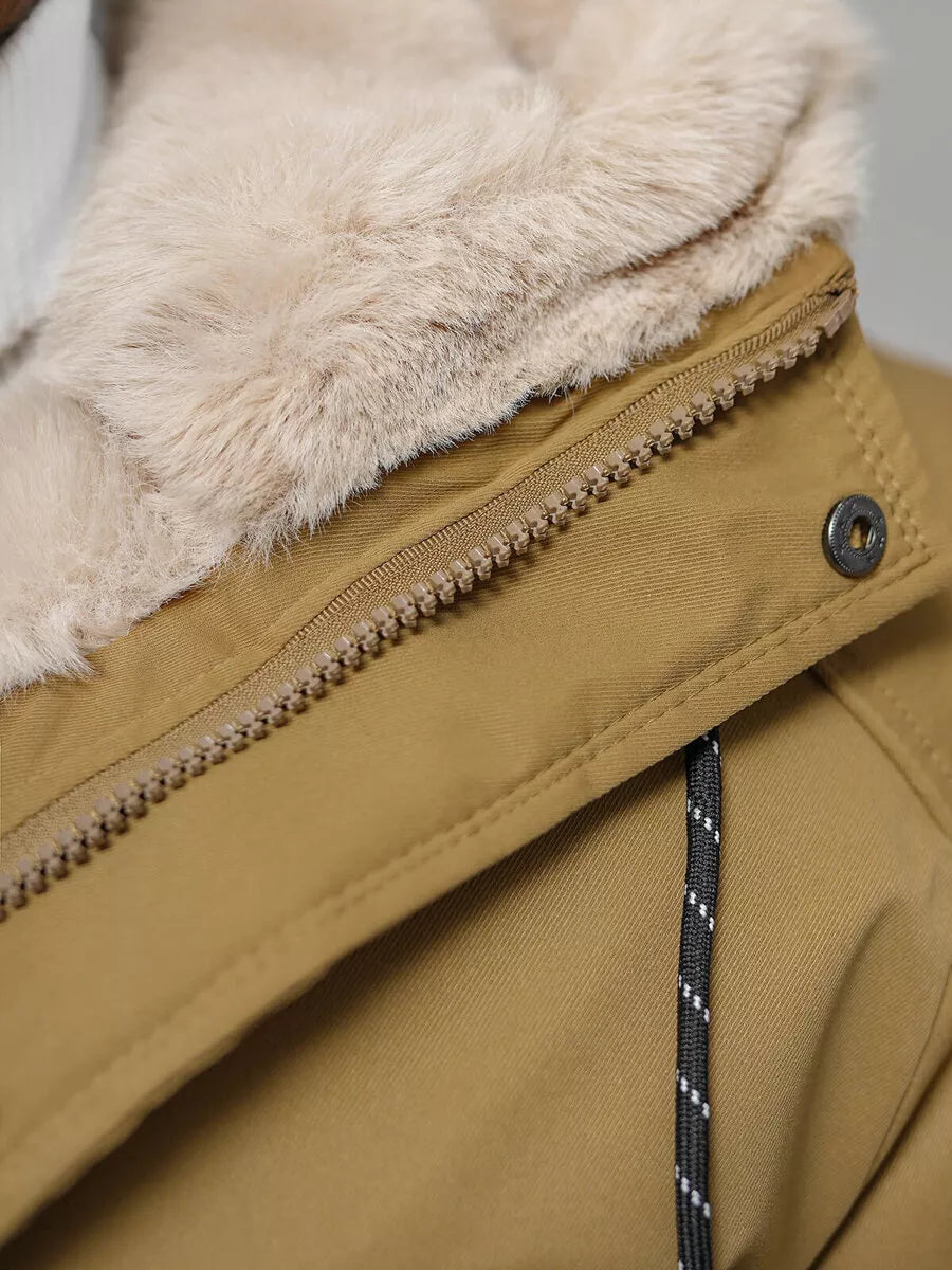 Vyriška ruda žieminė striukė zolo