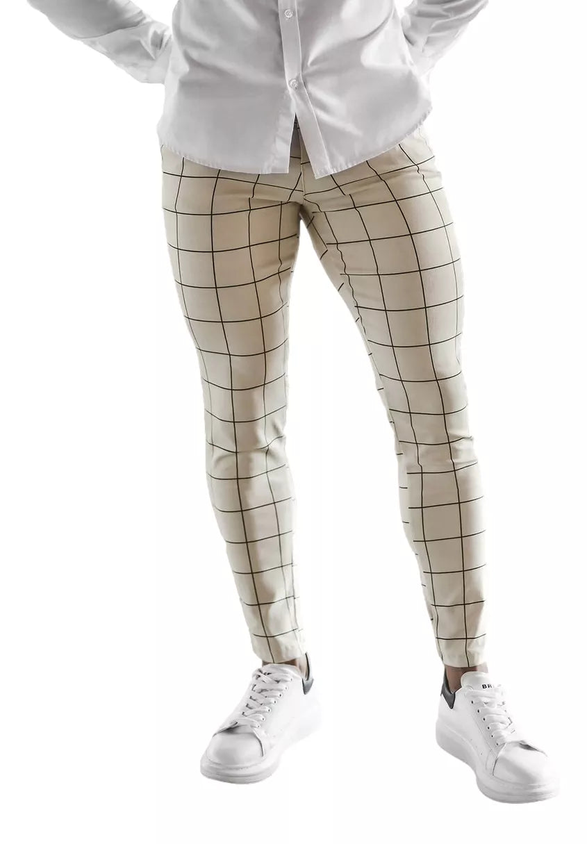 Rusvos vyriškos kelnės Karlin