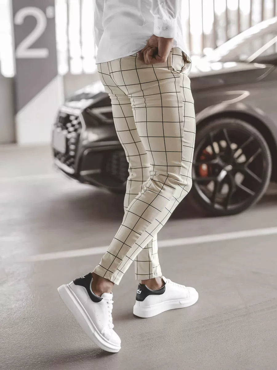 Rusvos vyriškos kelnės Karlin