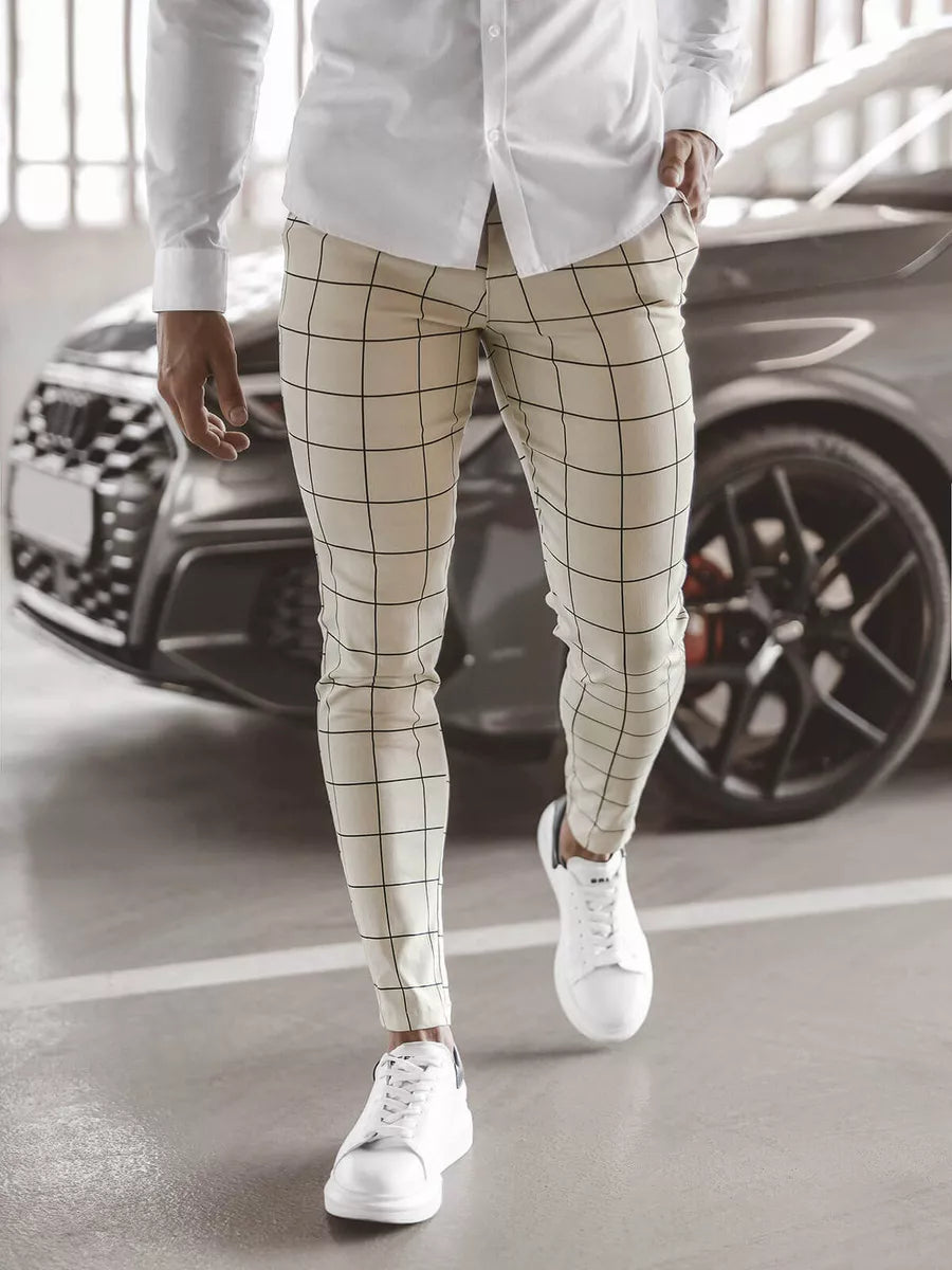 Rusvos vyriškos kelnės Karlin