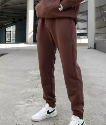 Vyriškos rudos laisvalaikio kelnės Denir