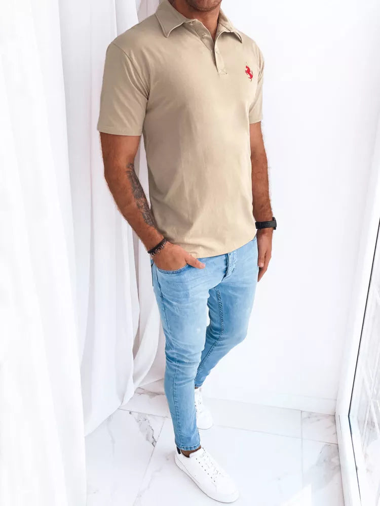 Rusvi polo marškinėliai Horen