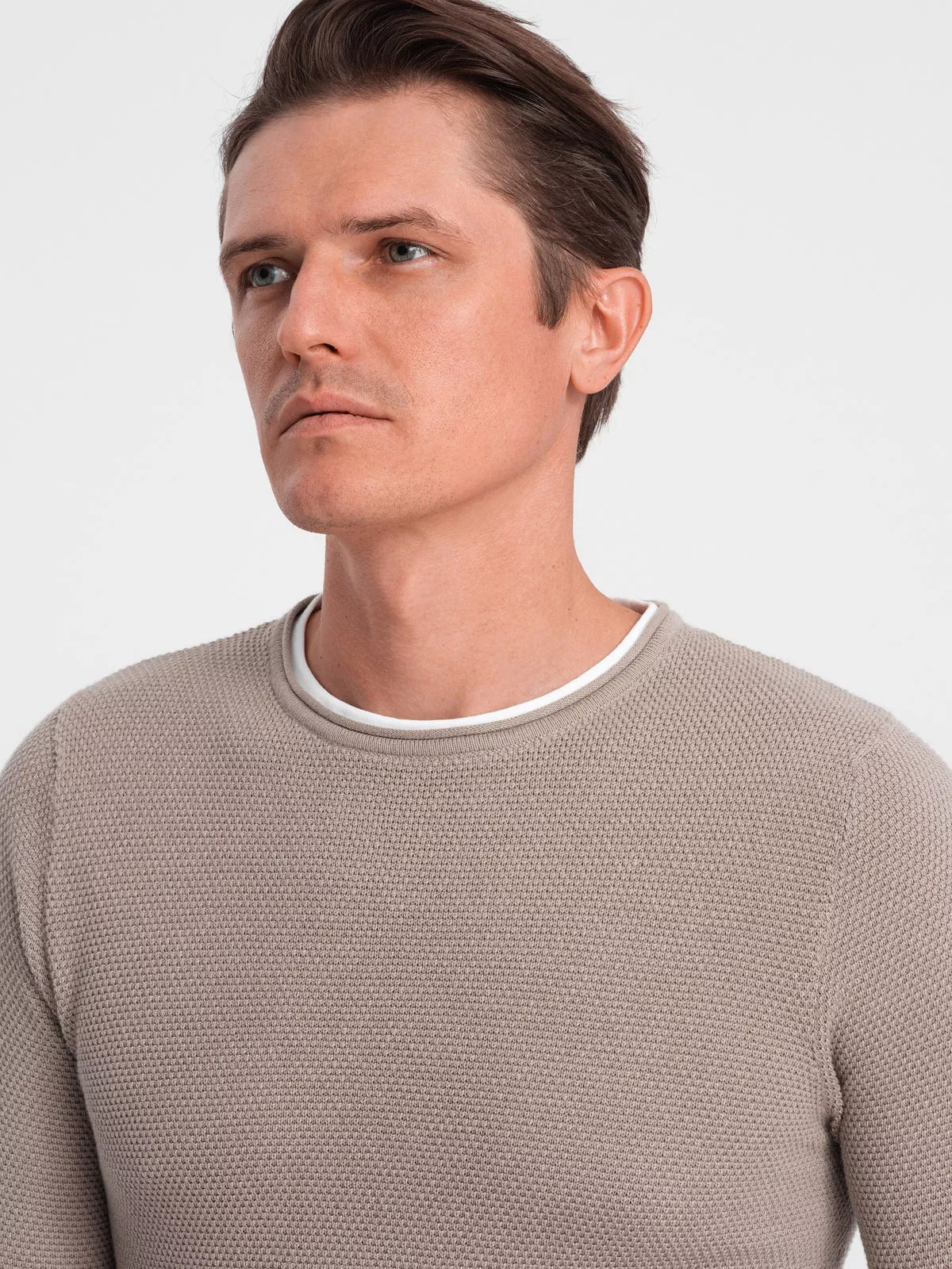 Vyriškas rusvos spalvos megztinis Finn