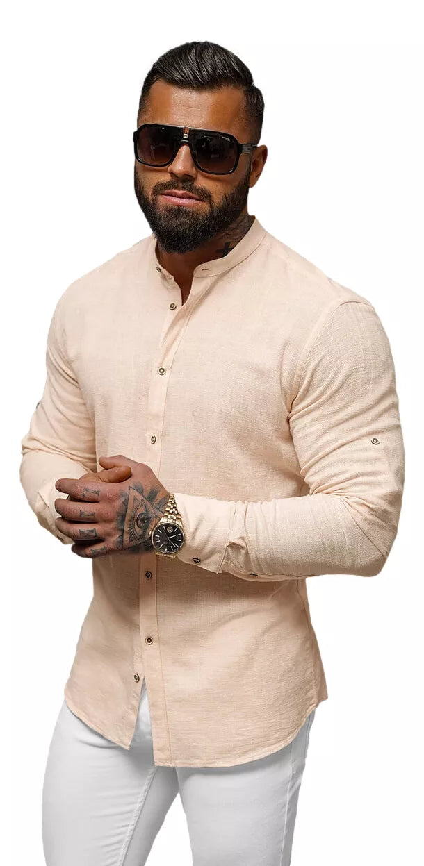 Rusvi vyriški marškiniai Adam