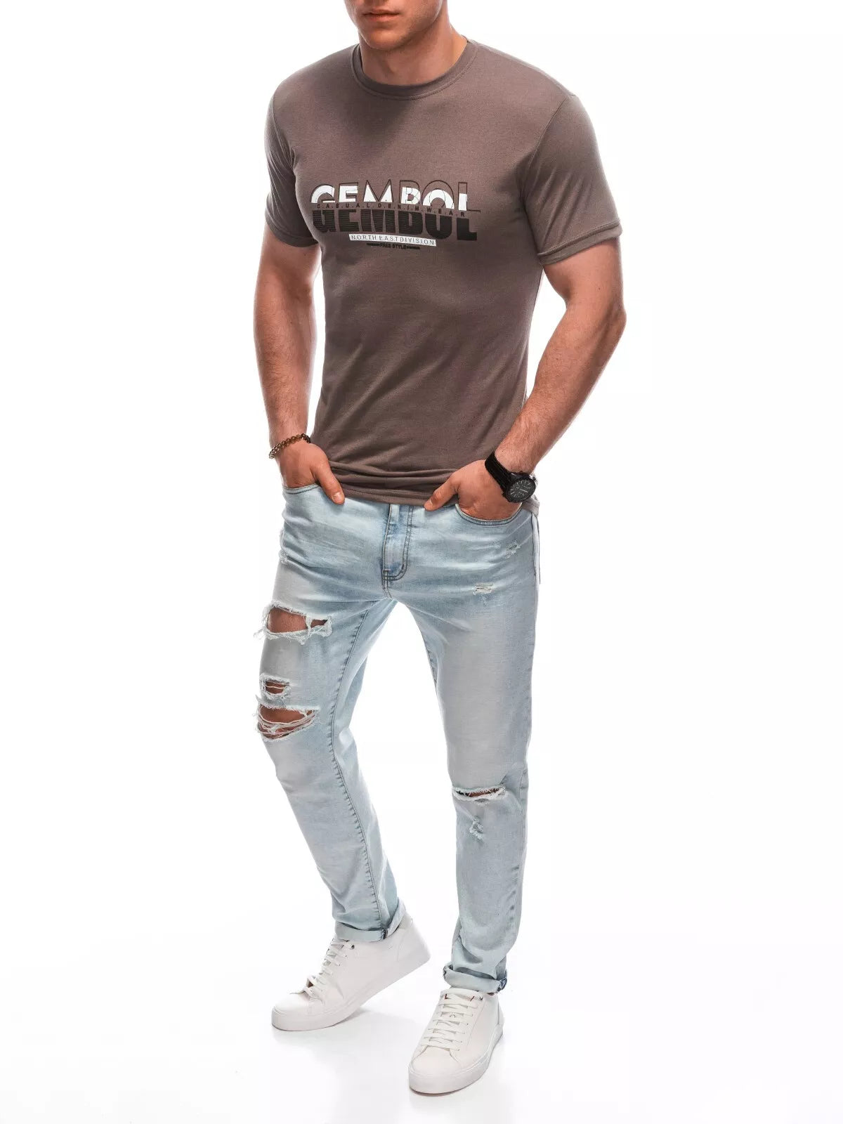 Vyriški rudi marškinėliai Gembol