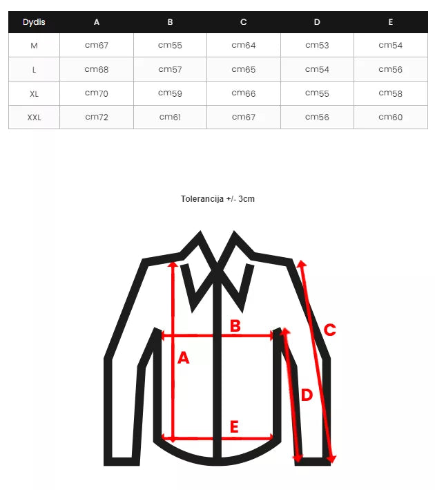 Vyriški rudos spalvos marškiniai Litor