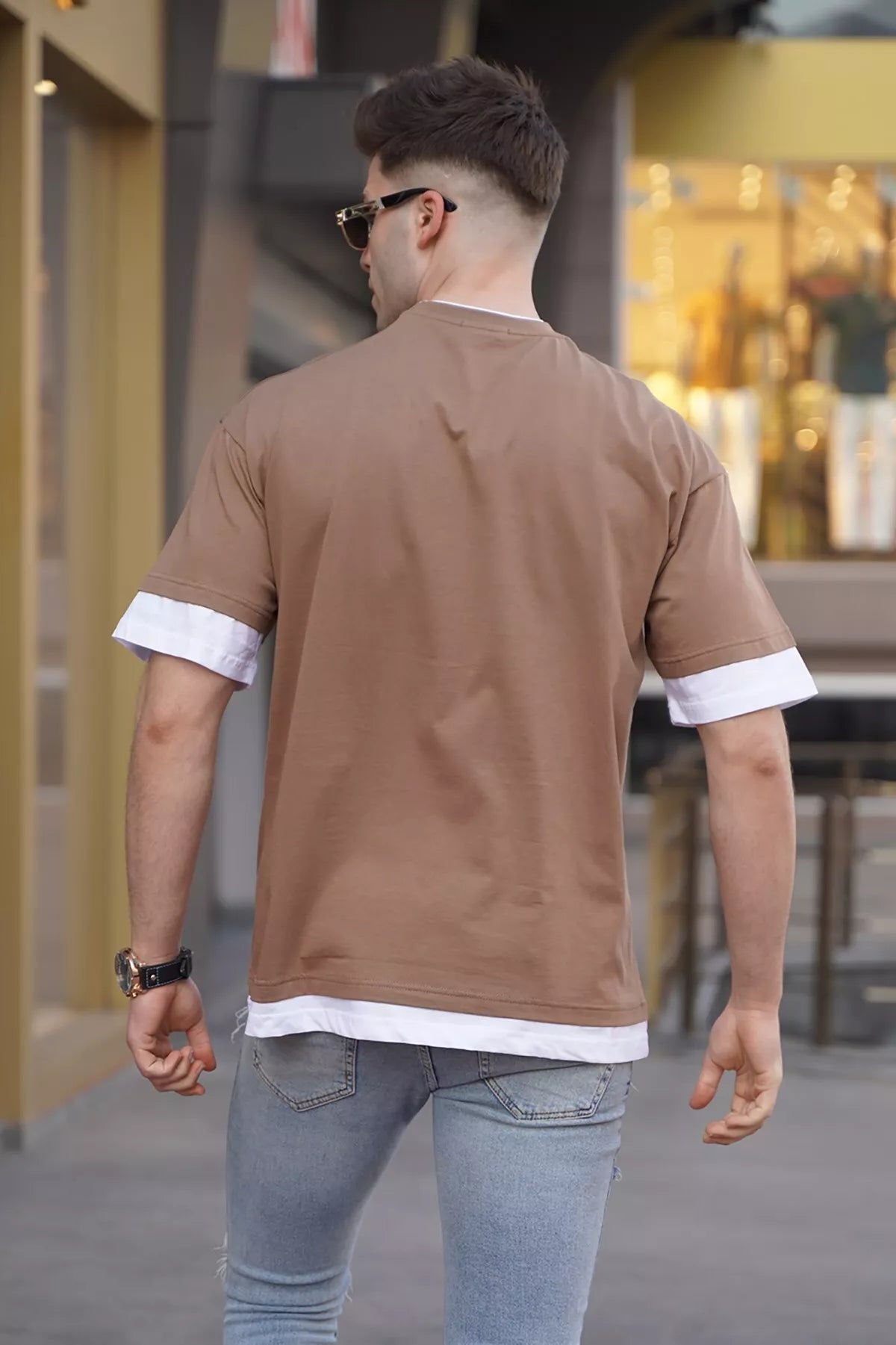 Rudos spalvos vyriški marškinėliai Zulu