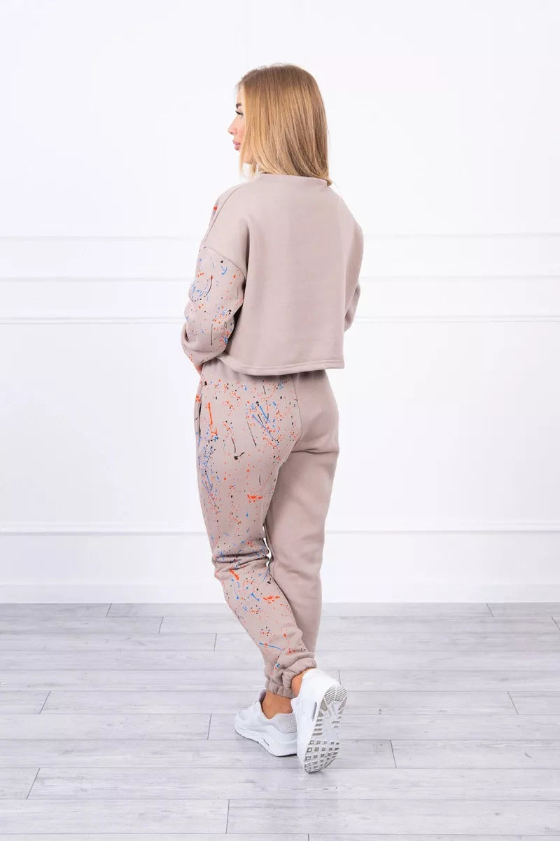 Moteriškas smėlinės spalvos komplektas Splash