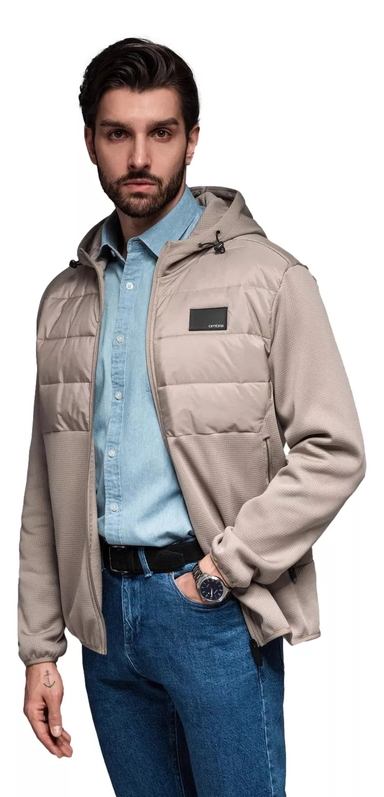 Vyriška rusvos spalvos striukė Munt