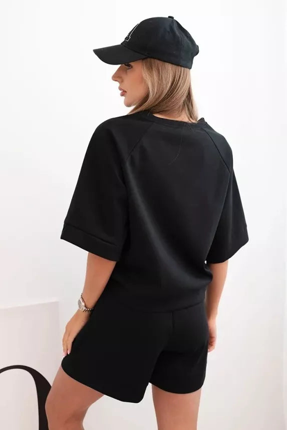 Moteriškas juodos spalvos komplektas Nika