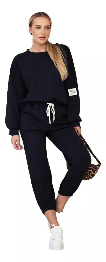 Moteriškas tamsiai mėlynas komplektas Vesta