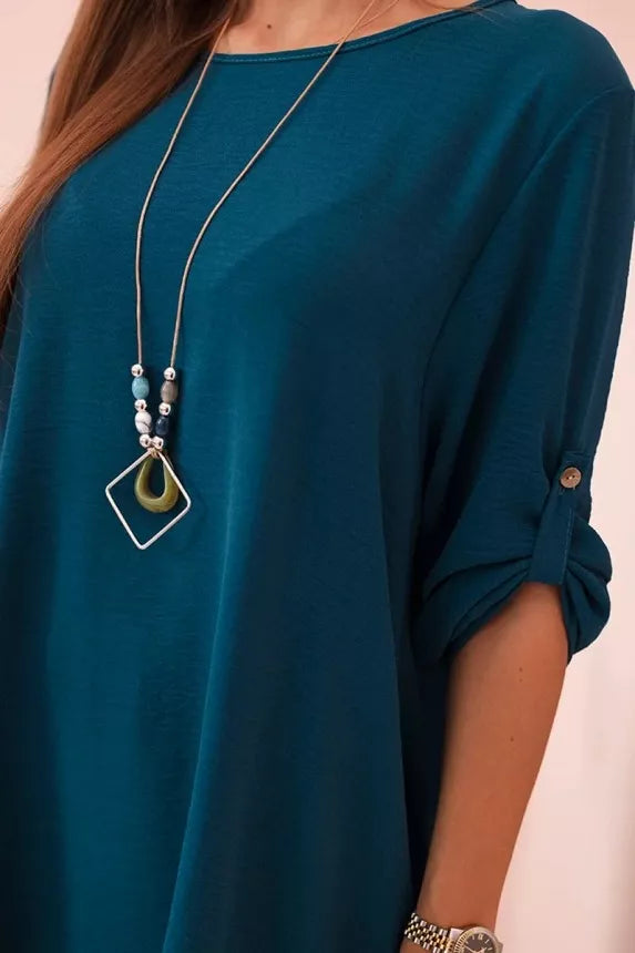 Moteriškas mėlynos spalvos komplektas Elis