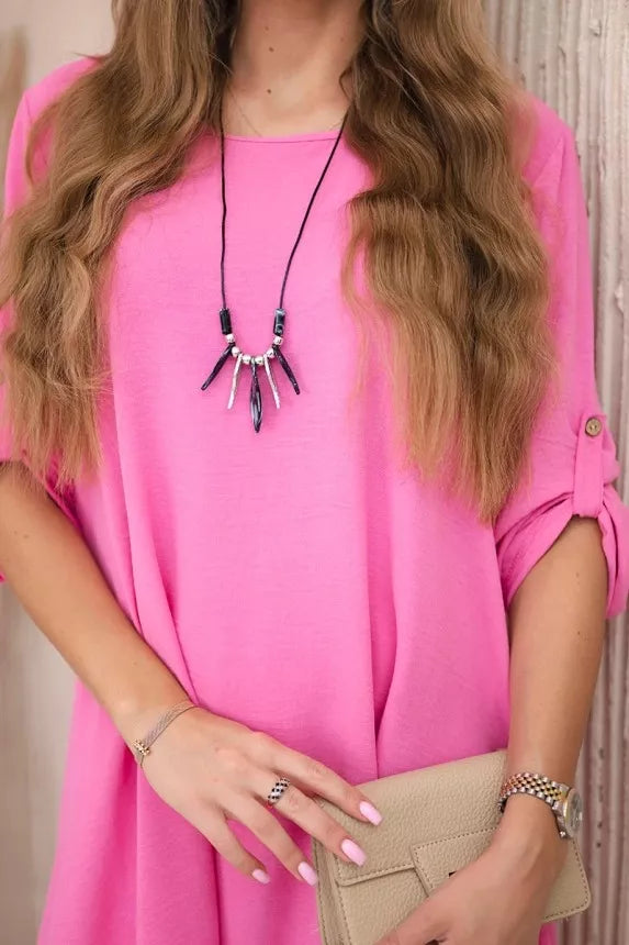 Moteriškas rožinės spalvos komplektas Elis