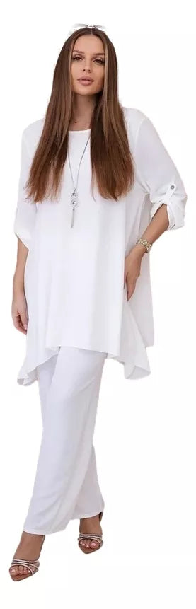 Moteriškas baltos spalvos komplektas Elis