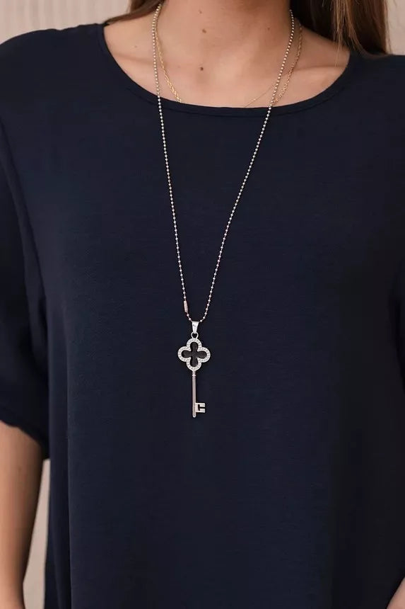 Moteriškas tamsiai mėlynos spalvos komplektas Elis