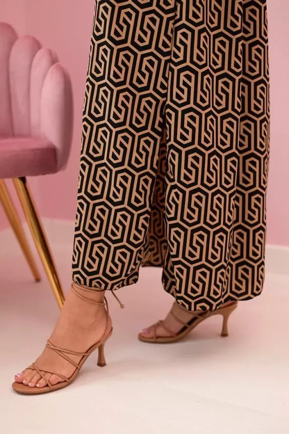 Moteriška ruda suknelė su petnešėlėmis Zebra