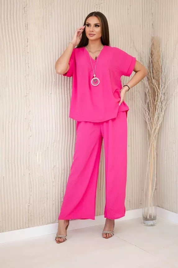 Moteriška rožinės spalvos komplektas Lebelle