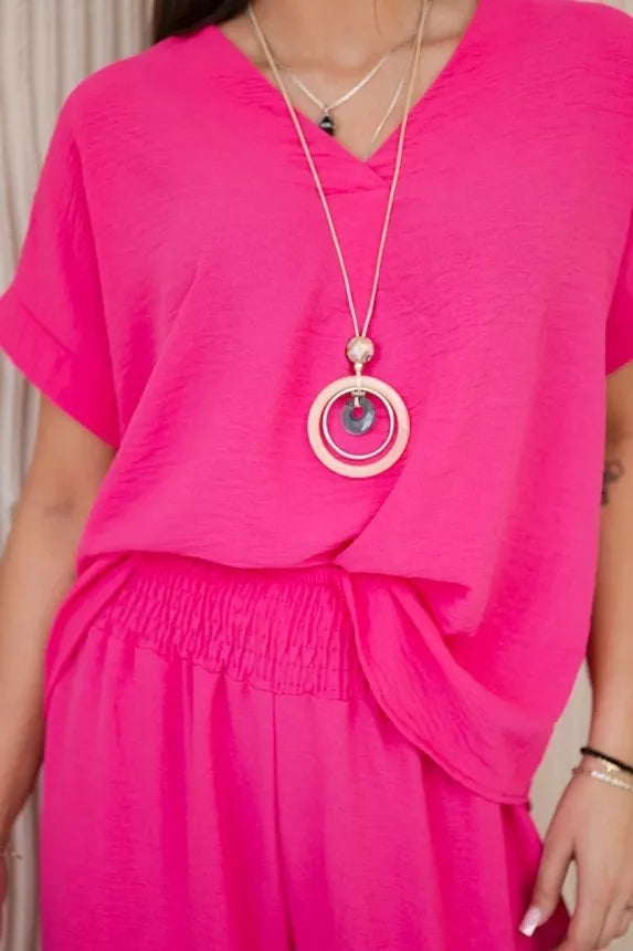 Moteriška rožinės spalvos komplektas Lebelle