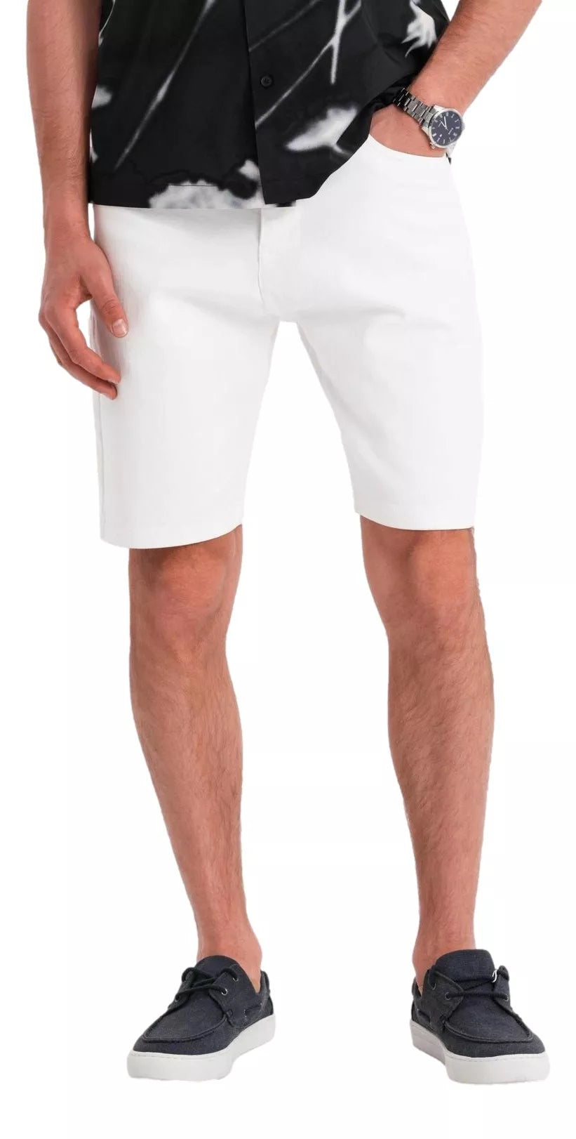 Vyriški balti džinsiai šortai Celtic