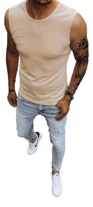 Vyriški rusvos spalvos marškinėliai Lock