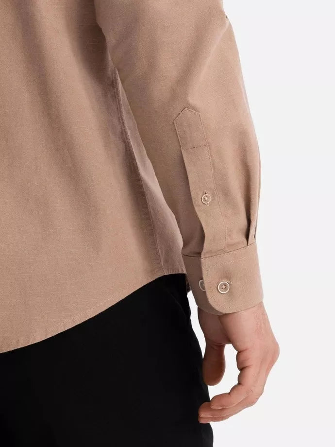 Vyriški šviesiai rudos spalvos marškiniai Arlas
