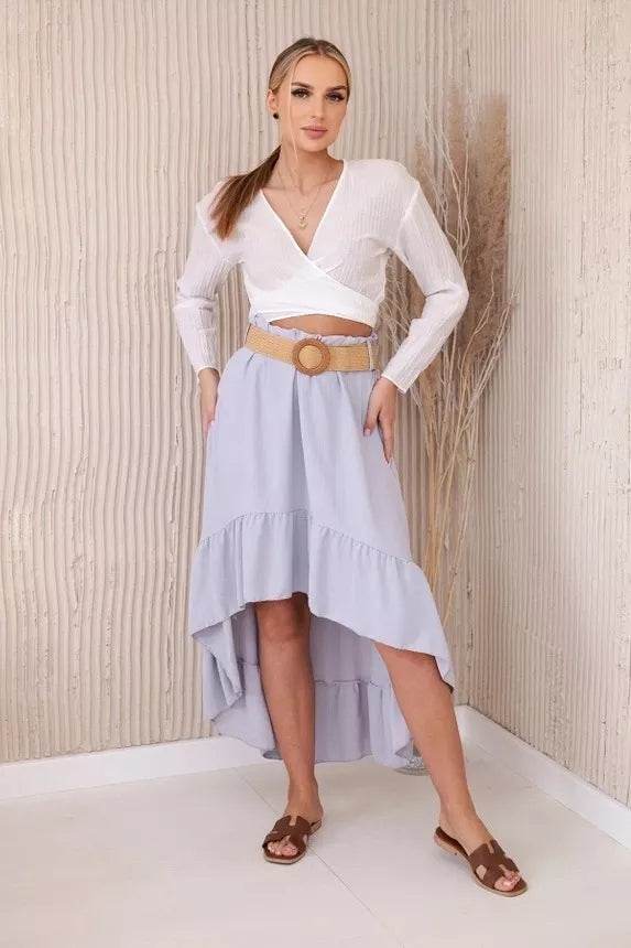 Moteriškas pilkas sijonas Pixel