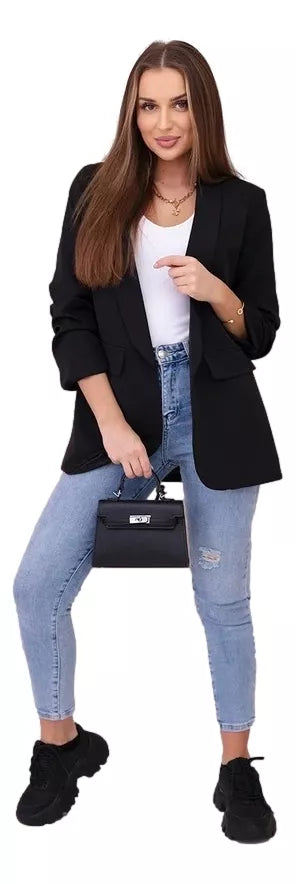 Moteriškas juodas švarkas Florita