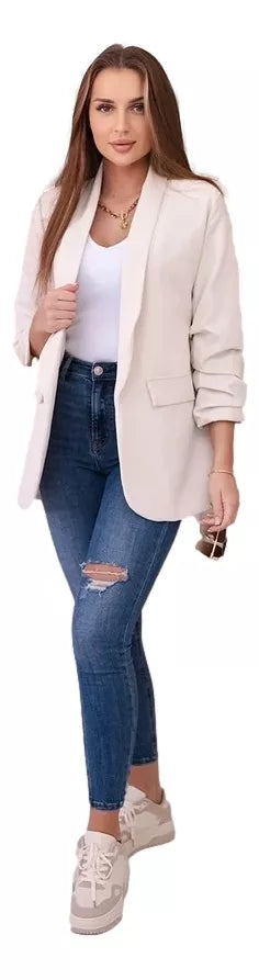 Moteriškas šviesiai rusvas švarkas Florita