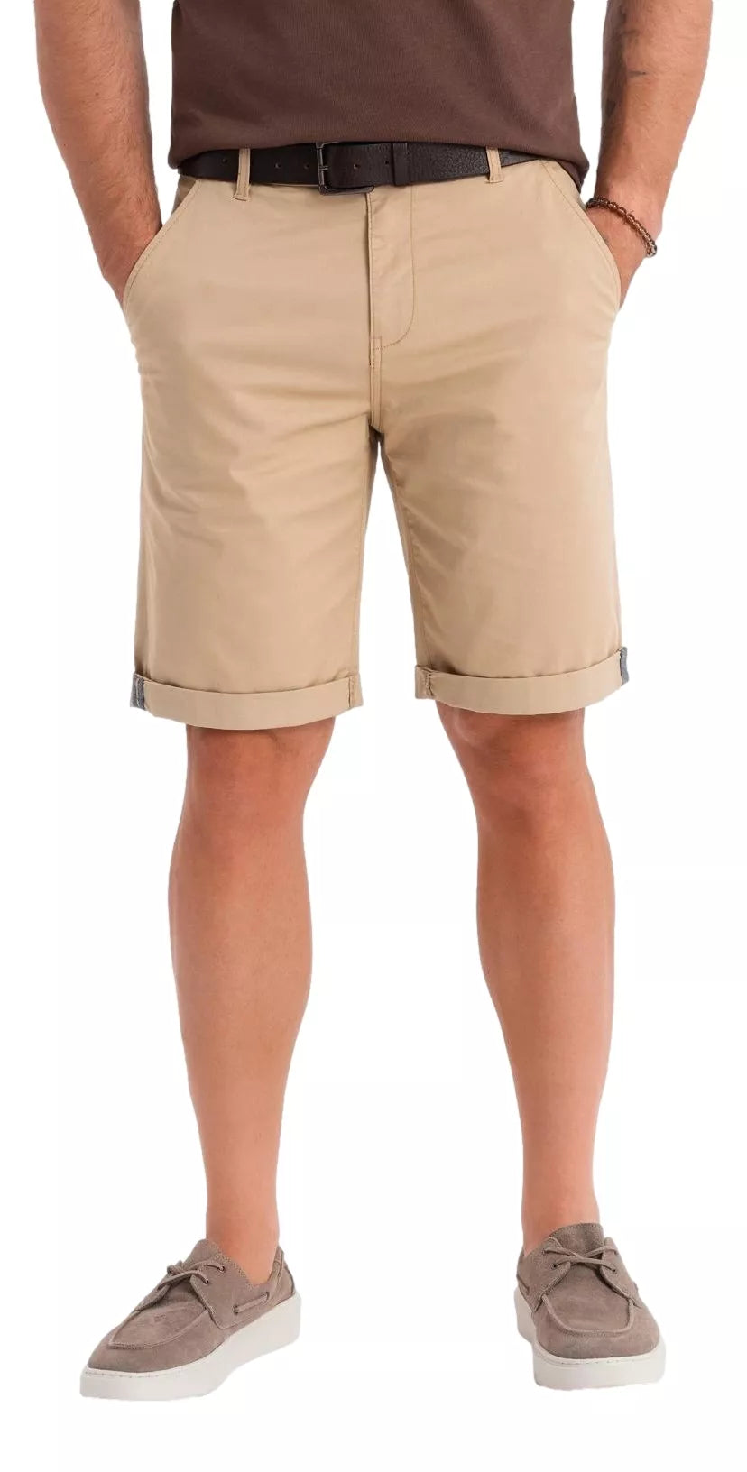 Vyriški rusvos spalvos šortai Rod