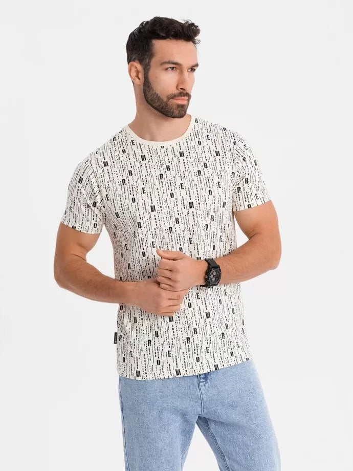 Vyriški baltos spalvos marškinėliai Authentic