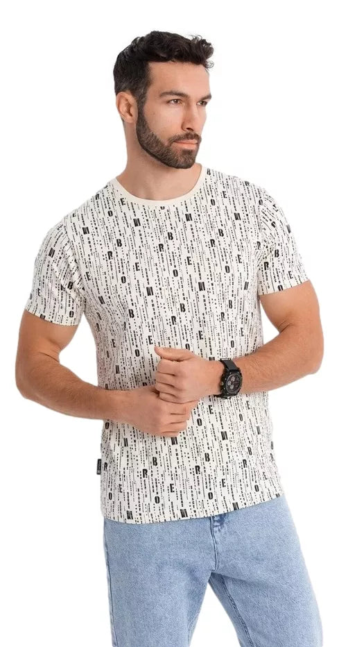 Vyriški baltos spalvos marškinėliai Authentic