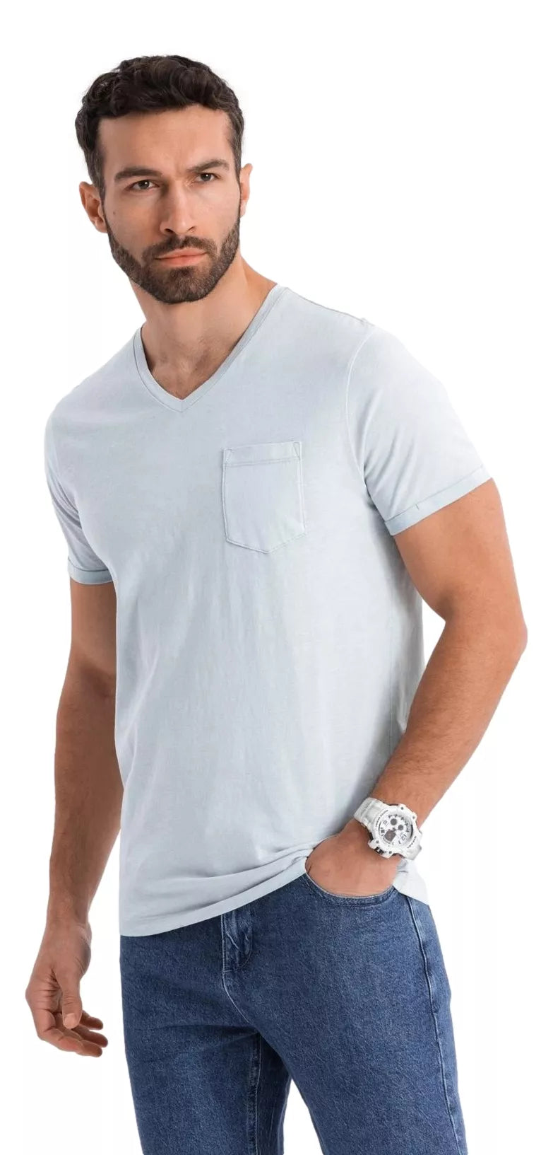 Vyriški pilkos spalvos marškinėliai Montel