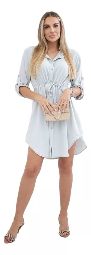 Moteriška šviesiai pilka suknelė Hill