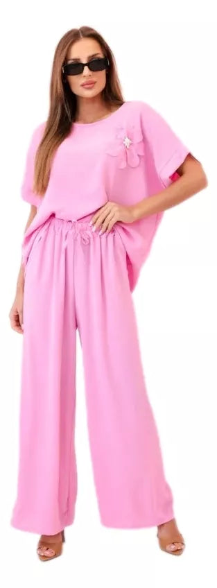 Moteriškas tamsiai rožinis komplektas Loren