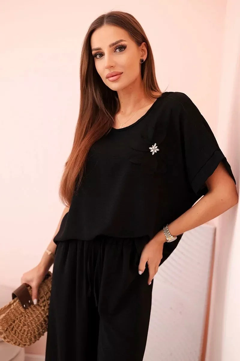 Moteriškas juodas komplektas Loren