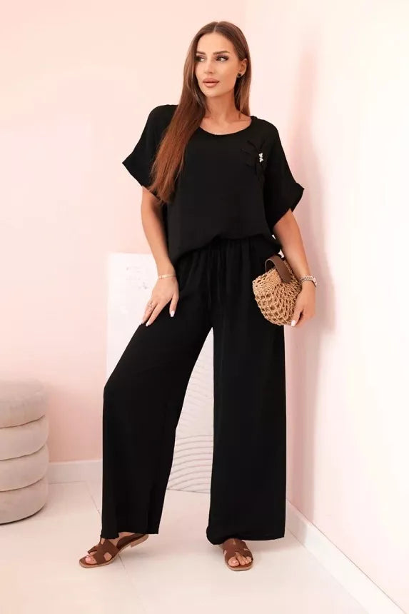 Moteriškas juodas komplektas Loren