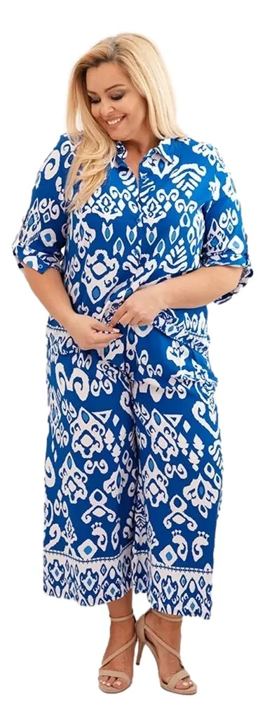 Moteriškas mėlynos spalvos komplektas Anda